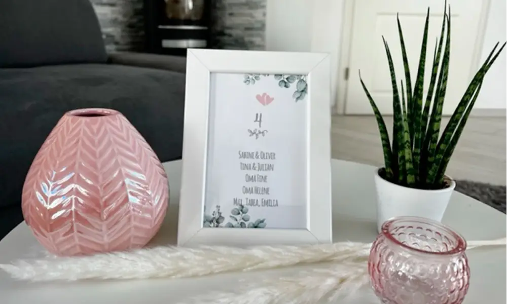 Tischkarten zur Hochzeit Eukalyptus Greenery für Tischnummern Gästenamen