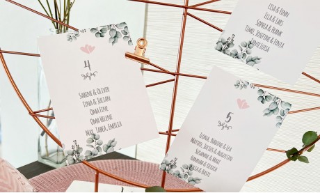 Platzkarten Tischkarten Hochzeit Eukalyptus Namenskarten Gäste Greenery