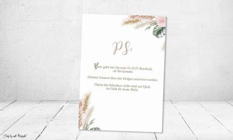 Einladungskarten Hochzeit Bohemian chic