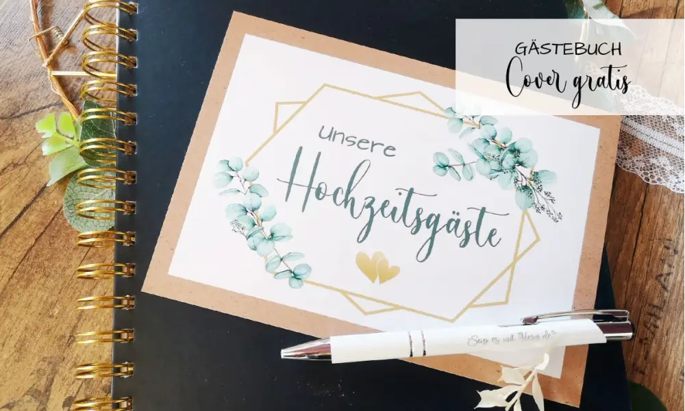 Gästebuch Karten Hochzeit ❤ Vintage Kraftpapier