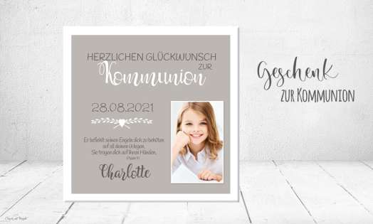 Geschenk Konfirmation Kommunion ♥ Leinwand