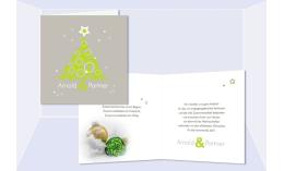 Weihnachtskarte, Karte Weihnachten geschäftlich "Tannenbaum"