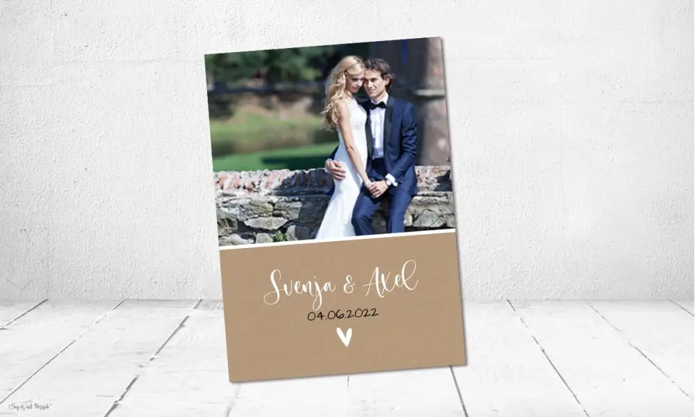 Dankeskarten Hochzeit Postkarte