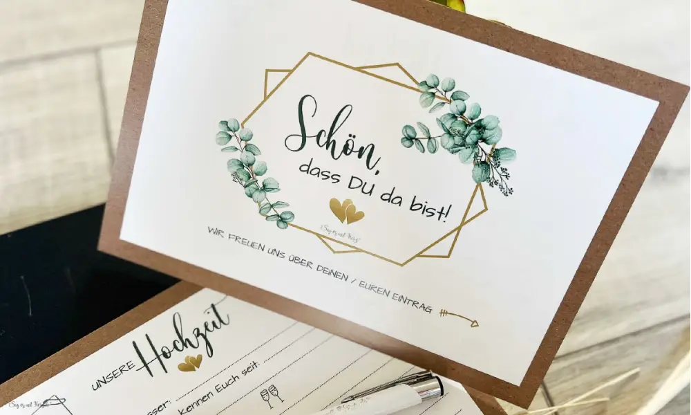 Gästebuch Karten Hochzeit