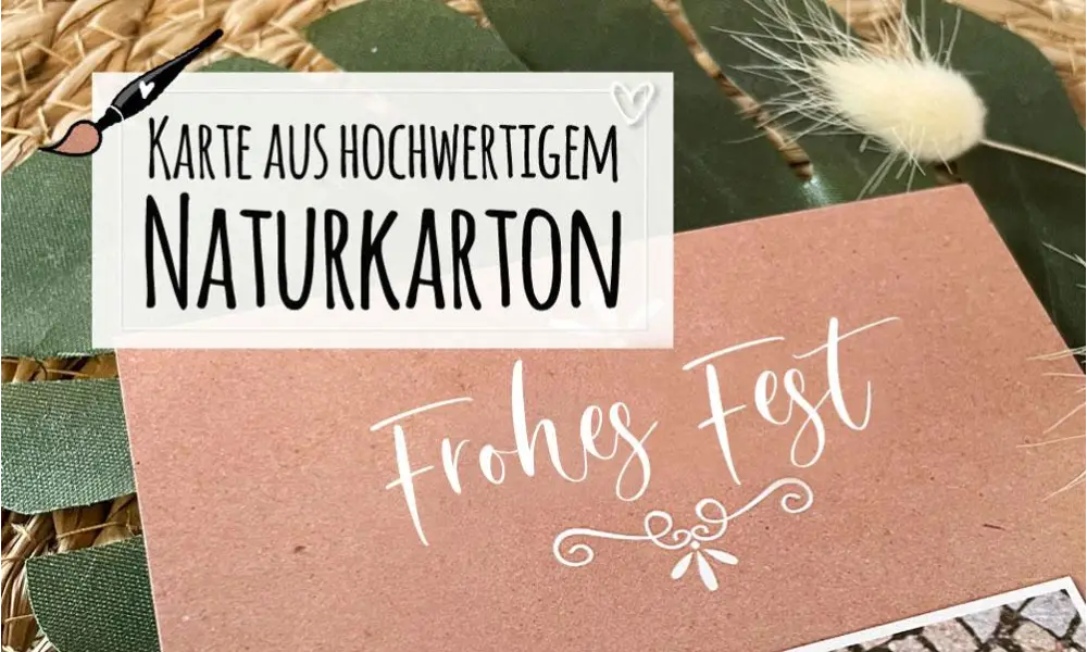Weihnachtskarten geschäftlich mit Logo aus nachhaltigem Recyclingpapier