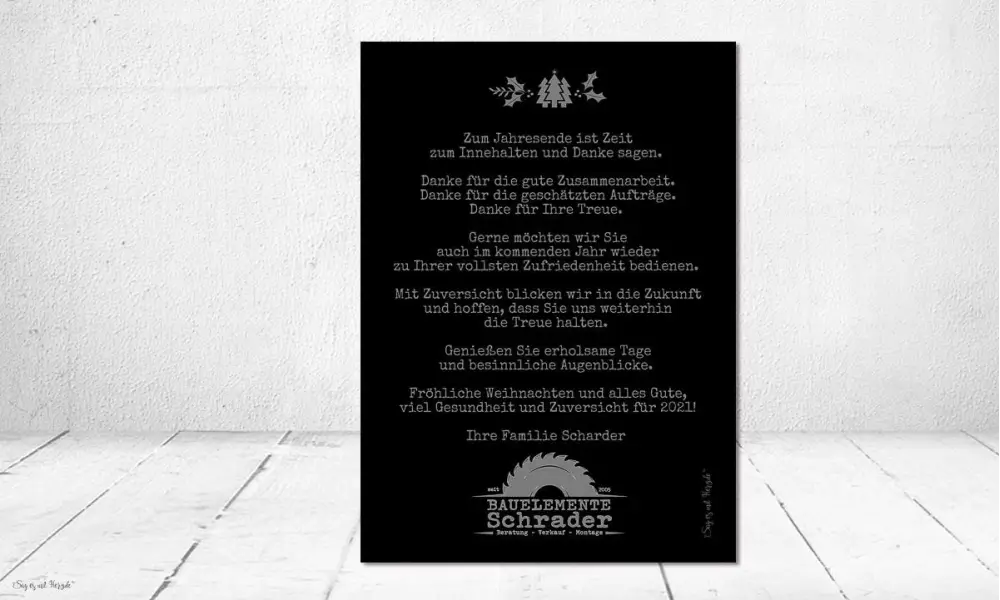 Weihnachtskarte für Firmen