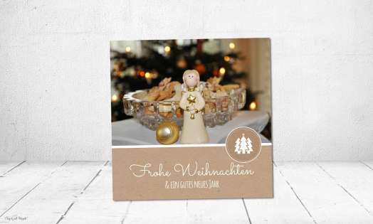 Firmen Weihnachtskarte mit Foto