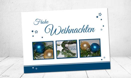 Firmen Weihnachtskarte, Weihnachtsgrüße geschäftlich