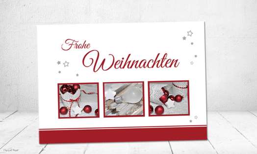 Firmen Weihnachtskarte, Weihnachtsgrüße geschäftlich