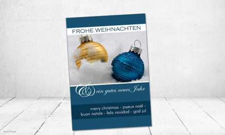 Firmen Weihnachtskarten geschäftlich mit Logo