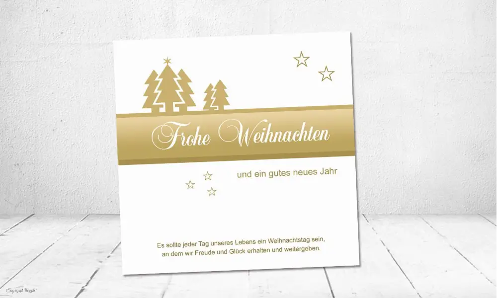Firmen Weihnachtskarten geschäftlich mit Logo