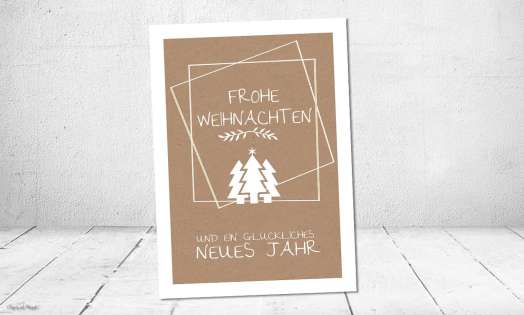Firmen Weihnachtskarten geschäftlich mit Logo