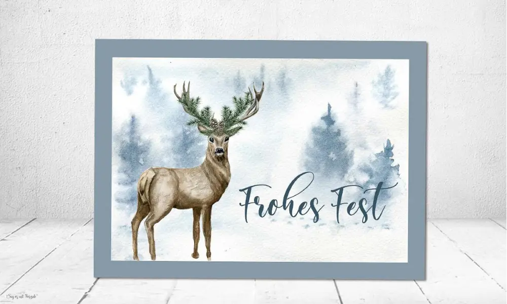 Weihnachtskarte geschäftlich Winterworld