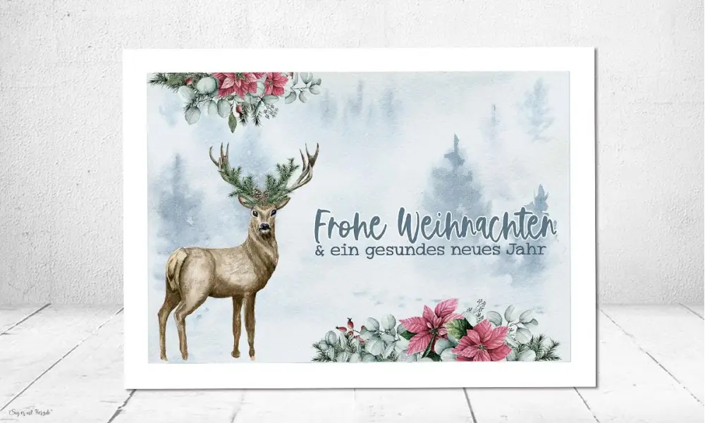 Weihnachtskarte geschäftlich Winterworld