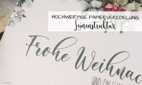 Weihnachtskarte geschäftlich Tannenzweig