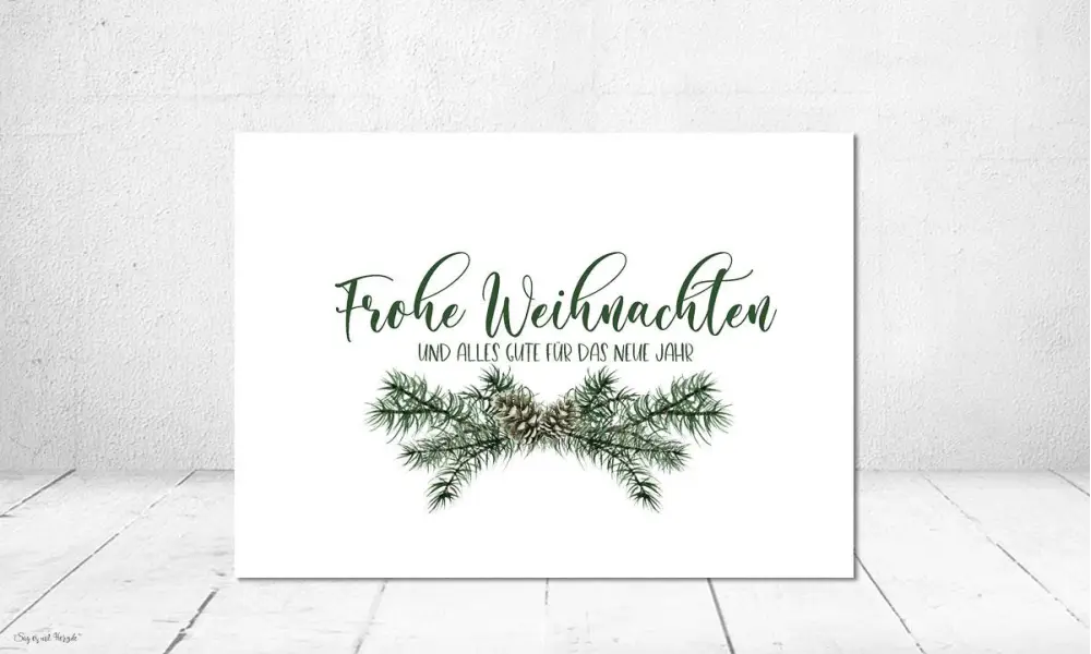 Weihnachtskarte geschäftlich Postkarte