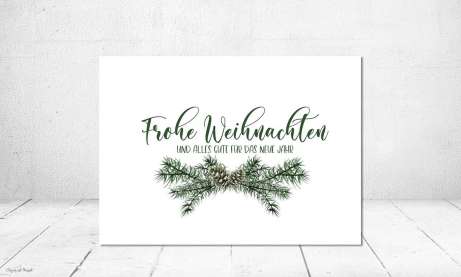 Weihnachtskarte geschäftlich Postkarte