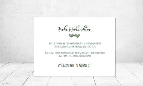 Weihnachtskarte geschäftlich Postkarte