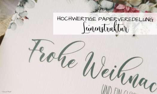 Firmen Weihnachtskarte mit Logo Greenery