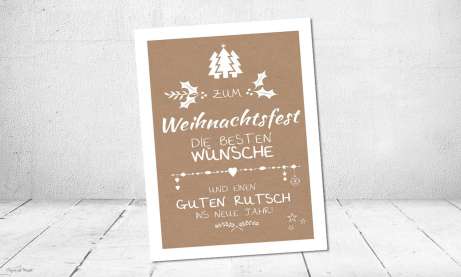 Weihnachtskarte geschäftlich nachhaltig