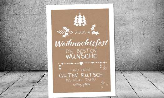 Weihnachtskarte geschäftlich nachhaltig