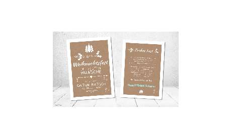 Weihnachtskarte geschäftlich nachhaltig