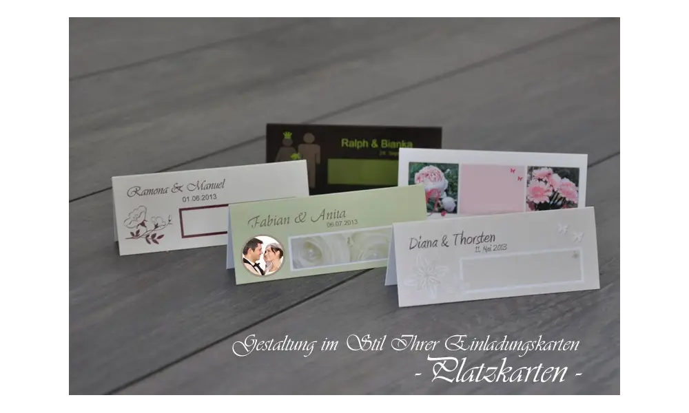 Platzkarte Tischkarte Geburtstag