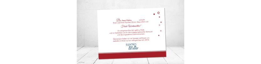 Weihnachtskarte Elektriker