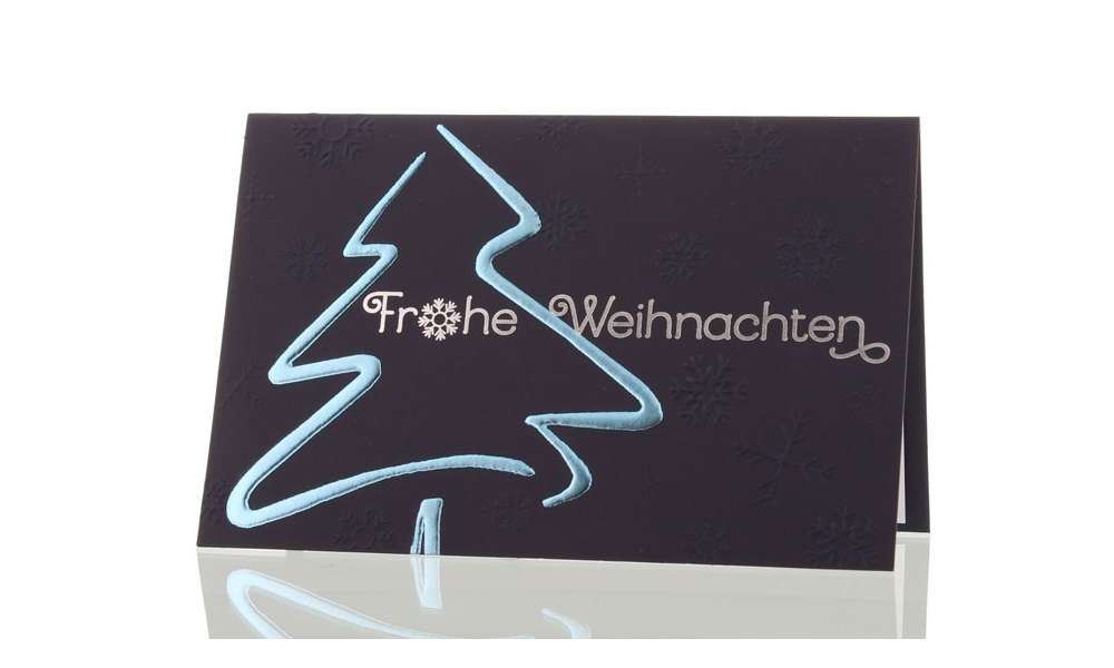 Weihnachtskarte für Firmen, Edle Tanne