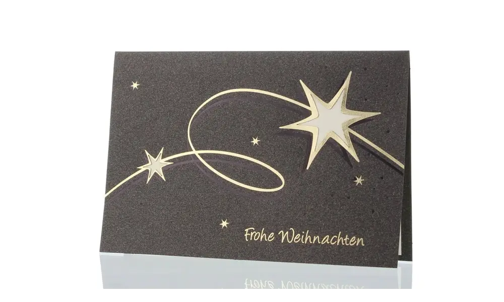 Weihnachtskarte für Firmen, Weihnachtsstern