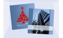 Weihnachtskarte geschäftlich mit Logo- und Firmeneindruck "Weihnachtsbaum"