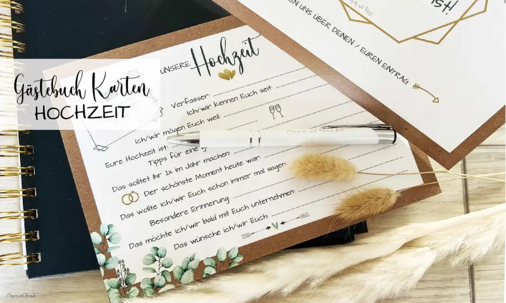 Gästebuch Karte Hochzeit