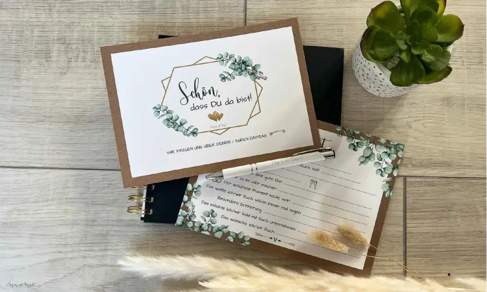 Gästebuch Karte Hochzeit