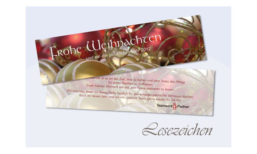 Lesezeichen Weihnachten, 5x20 cm, geschäftlich, Kugelzauber, rot gold Lesezeichen Weihnachten, 5x20 cm, geschäftlich, Kugelzauber, rot gold
