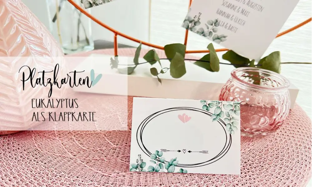 Platzkarten Tischkarten Hochzeit Klappkarte
