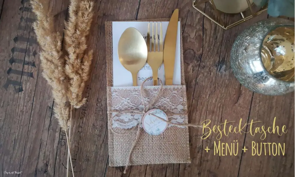Bestecktaschen Hochzeit Vintage