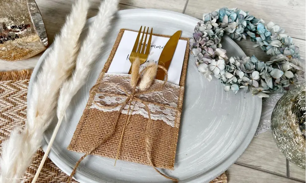 Bestecktaschen Hochzeit Vintage