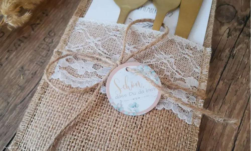 Bestecktaschen Hochzeit Vintage