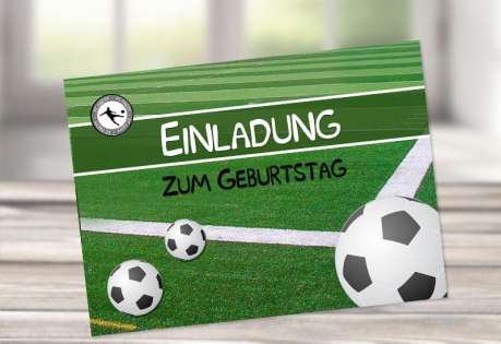 Einladungskarten Geburtstag Fußball
