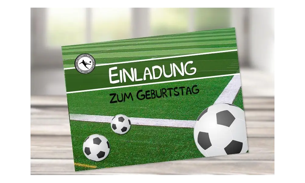 Einladungskarten Geburtstag Fußball