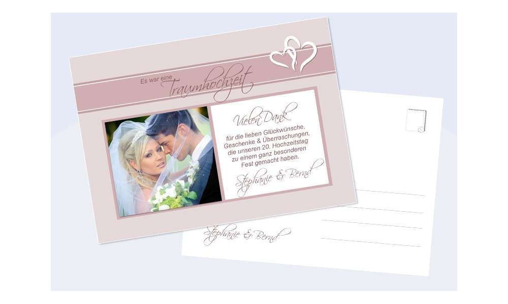 Danksagungskarte, Karte Hochzeit, Romanze Danksagungskarte, Karte Hochzeit, Romanze