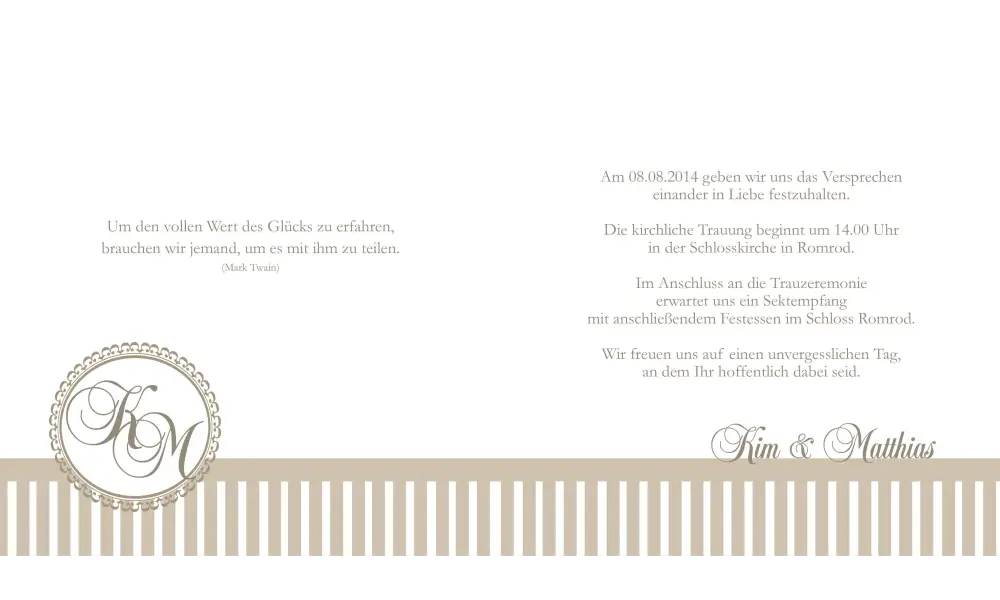 Einladung Hochzeit "Nostalgie", Klappkarte Quadrat 
