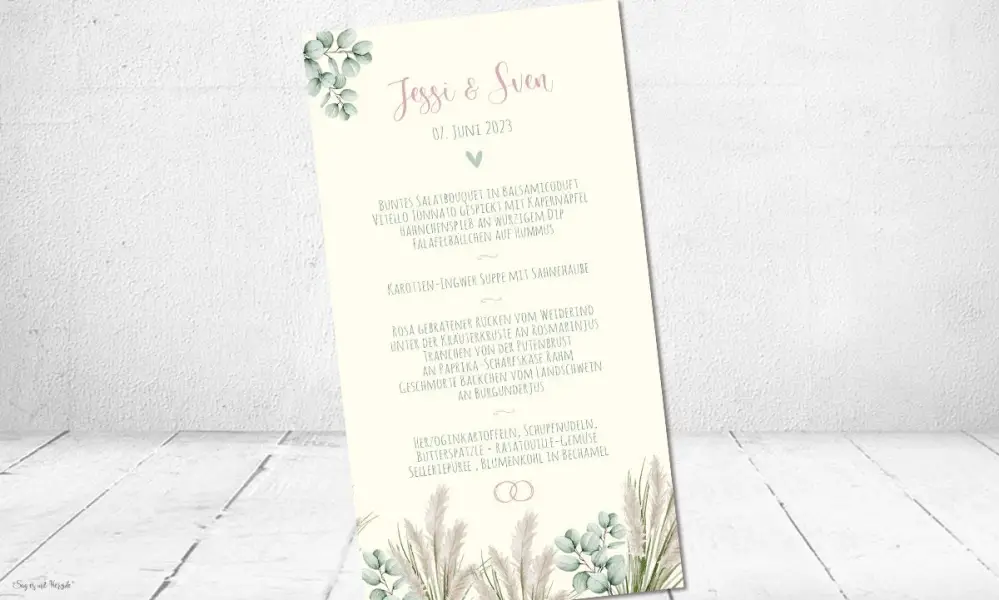 Menükarten-Hochzeit-Eukalyptus-Pampas-Boho