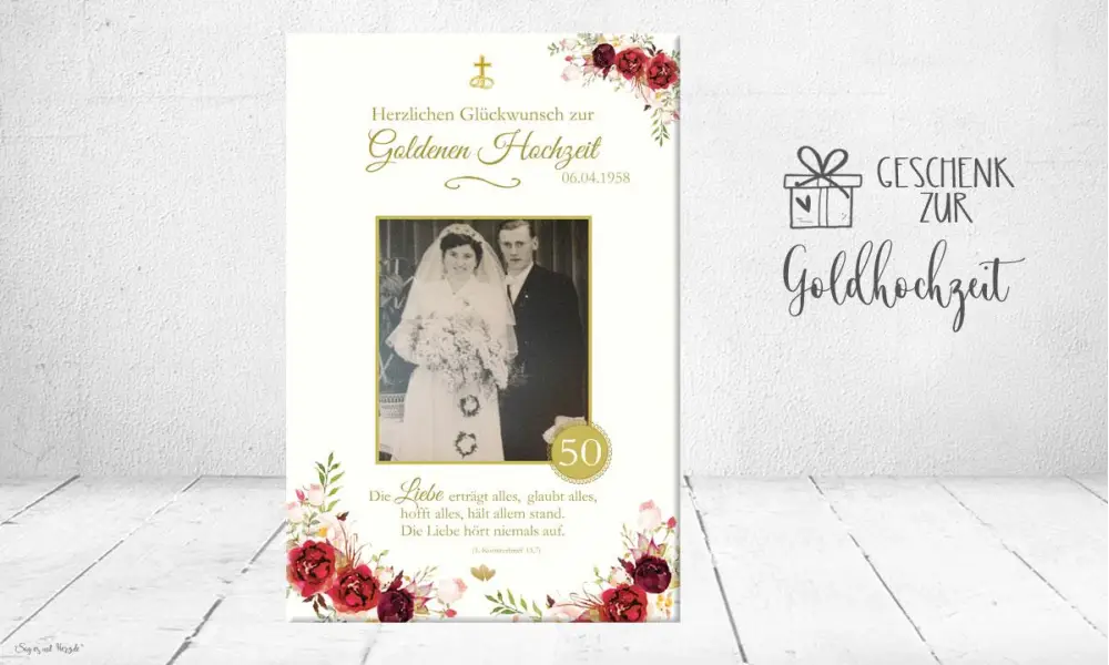 Geschenk zur Goldenen Hochzeit