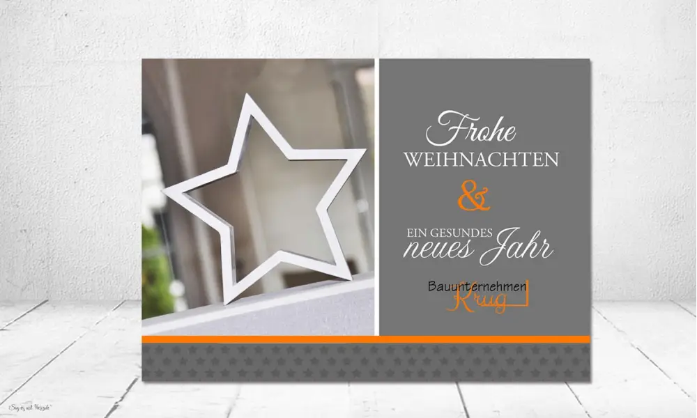 Weihnachtskarten Firmen personalisiert