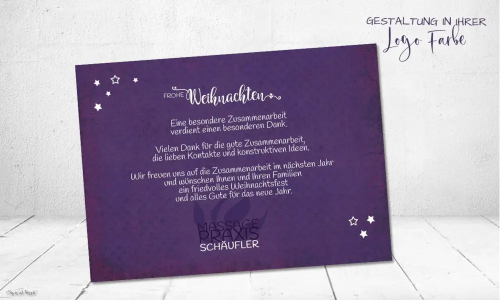 Weihnachtskarten geschäftlich