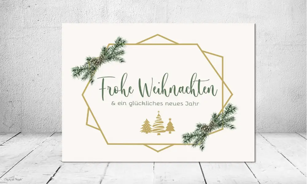 Weihnachtskarten geschäftlich edel