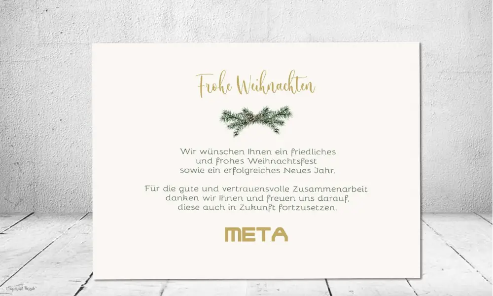 Weihnachtskarten geschäftlich edel