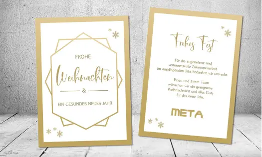 Weihnachtskarten für Firma