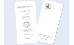 Einladungskarte Konfirmation / Kommunion "Schmetterling"